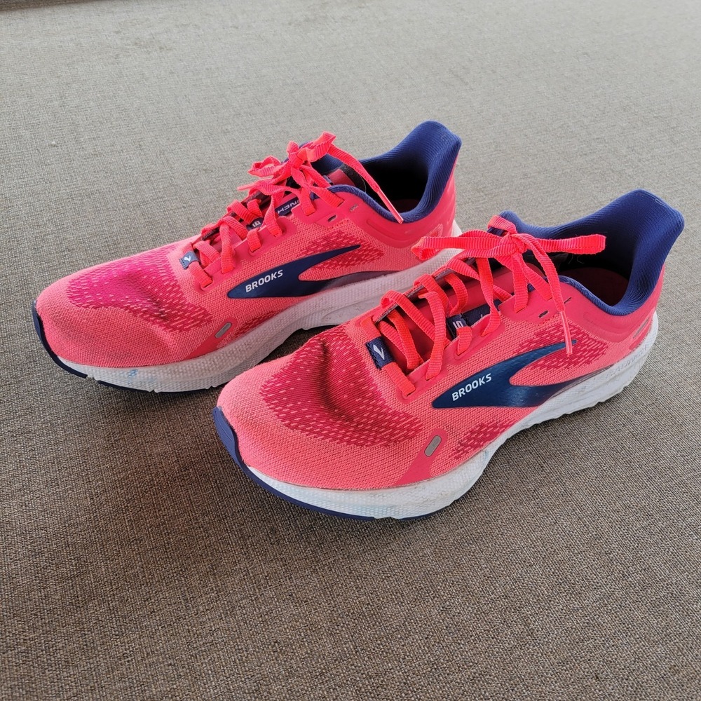 Brooks Launch 9 Women's Running Training Shoes Size 8 Pink/Blue 1203731B604